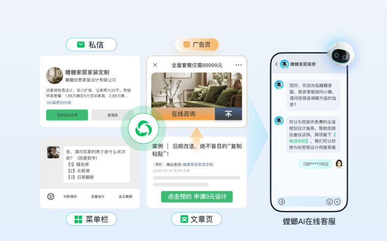 北京螳螂科技{官网}_AI在线客服系统_CRM系统_SCRM私域直播点亮家装项目：螳螂CRM系统的魔力与简化之道