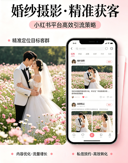 婚纱摄影小红书获客困局：AI私信客服破解“流量接不住”难题